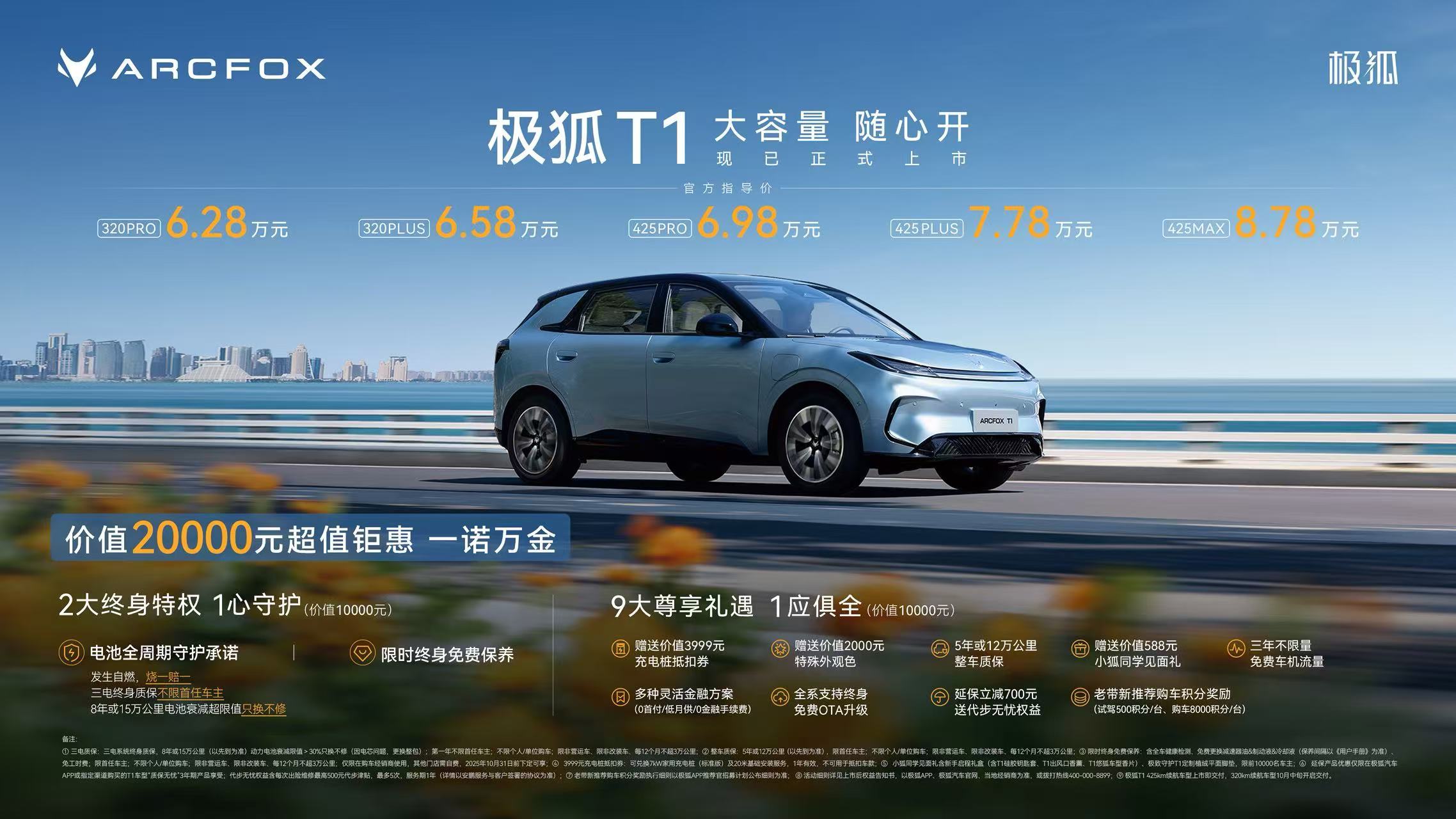 极狐T1上市6.28万起，“只换不修”深化A0级车市变革